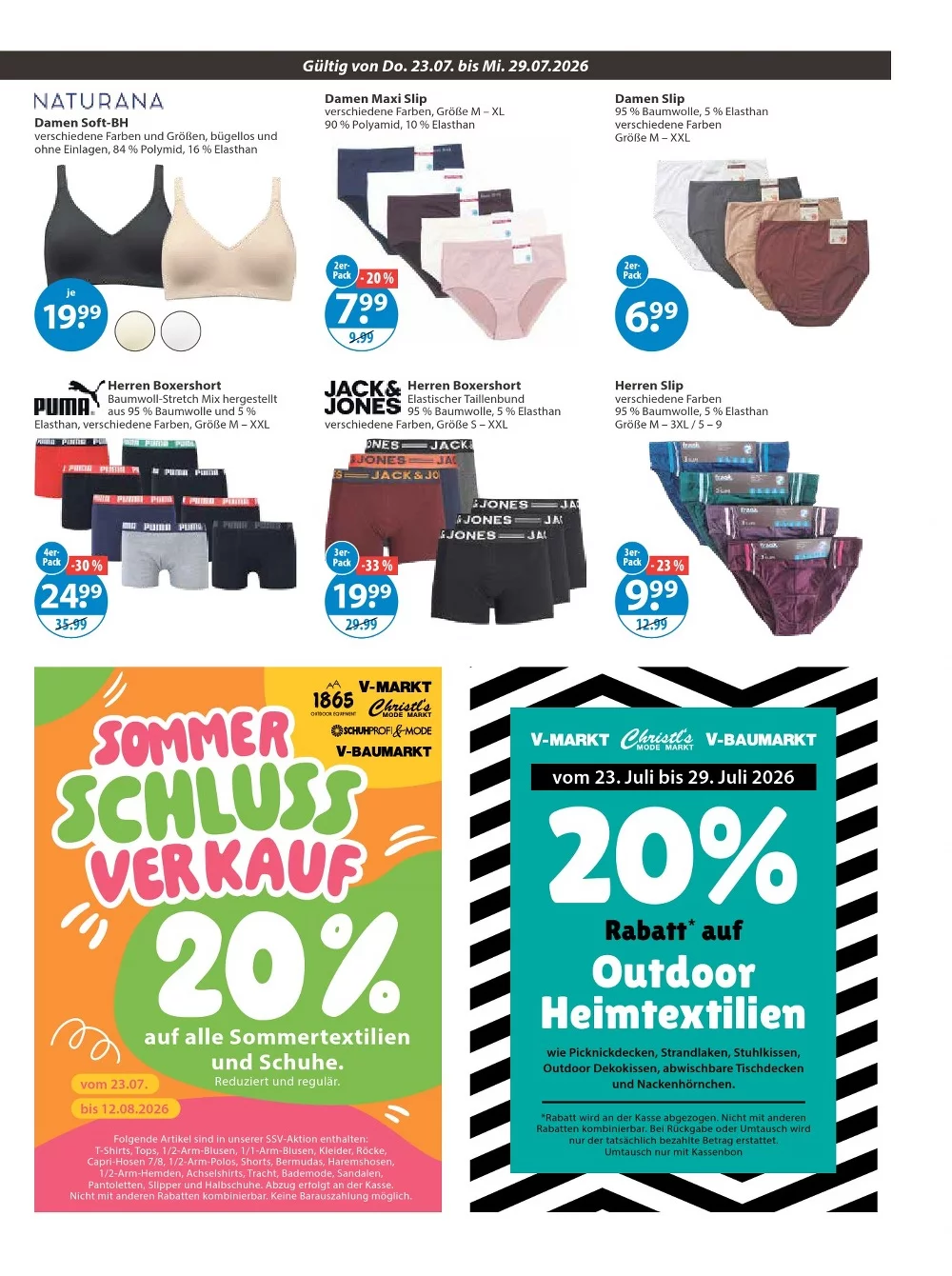 V-Markt Prospekt ab 06.08.2026 Angebote Blättern 17 v markt prospekt juli 23 29 17