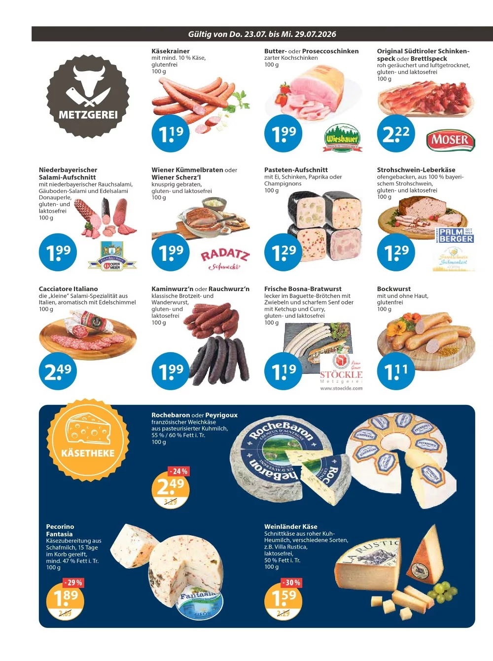 V-Markt Prospekt ab 06.08.2026 Angebote Blättern 2 v markt prospekt juli 23 29 2