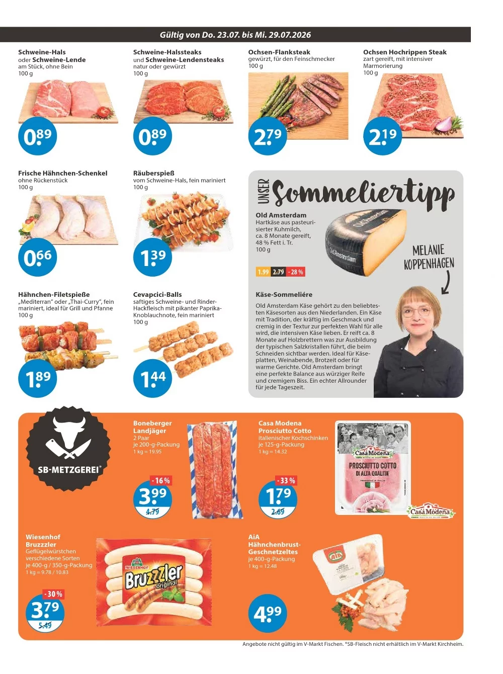 V-Markt Prospekt ab 06.08.2026 Angebote Blättern 3 v markt prospekt juli 23 29 3