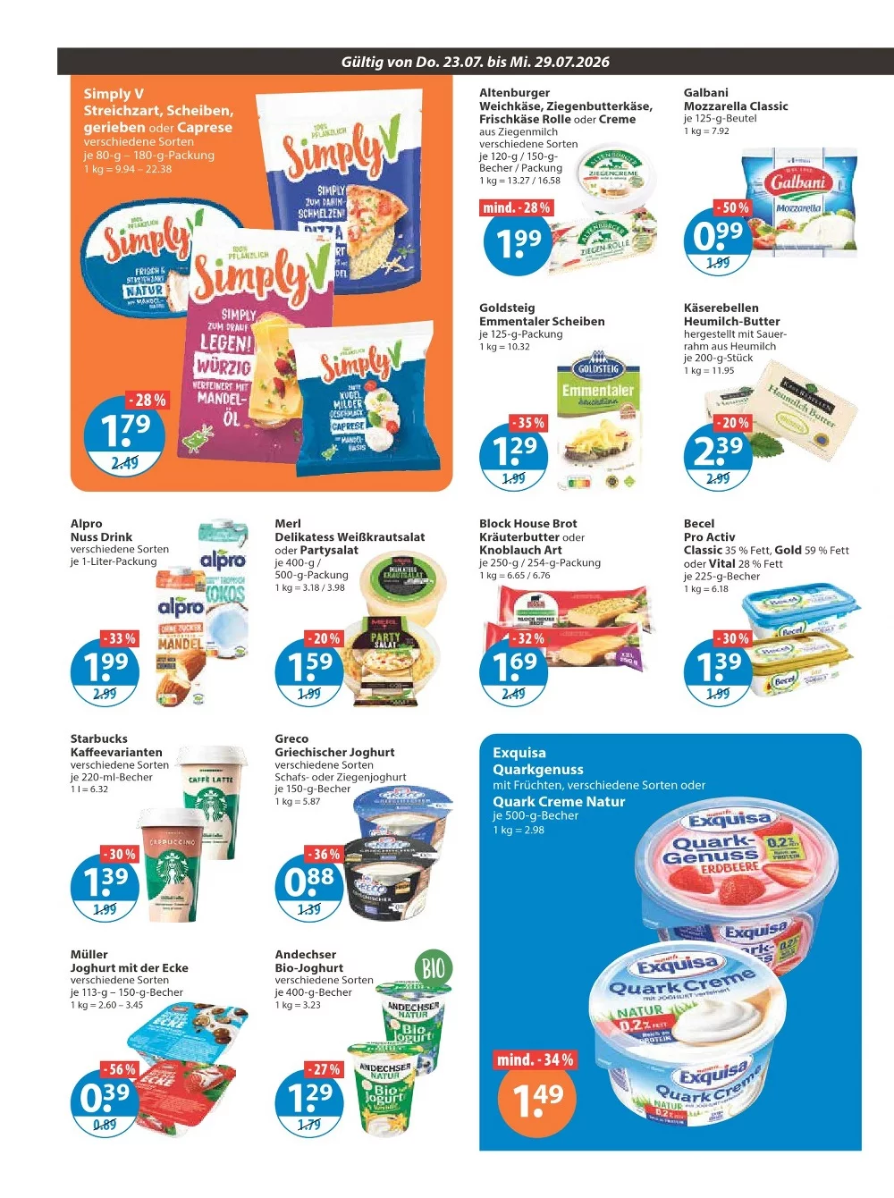 V-Markt Prospekt ab 06.08.2026 Angebote Blättern 6 v markt prospekt juli 23 29 6