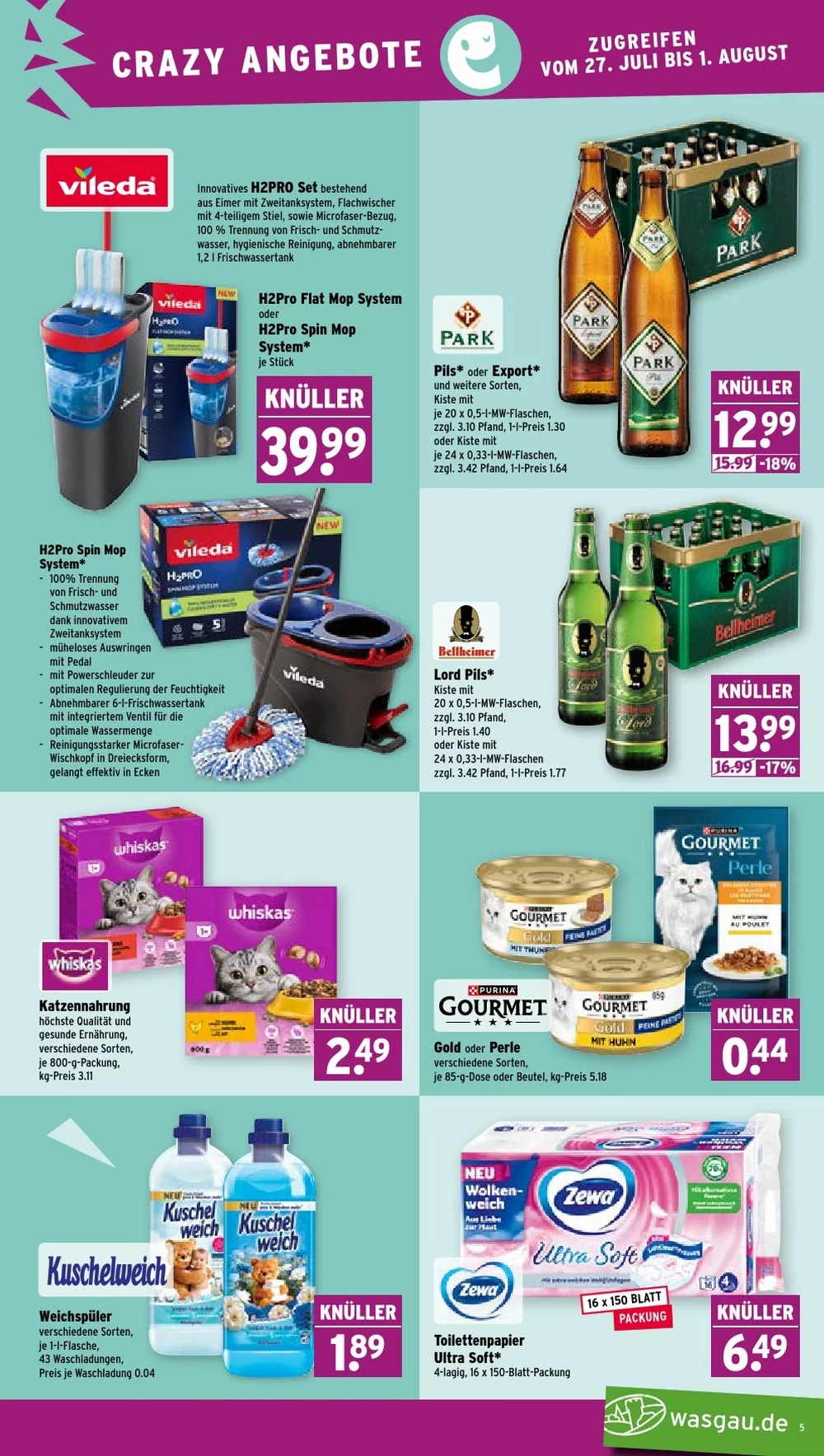 wasgau prospekt juli 27 august 1 5