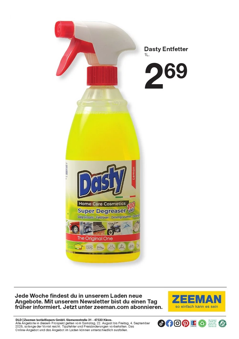 zeeman proapekt august 22 28 30