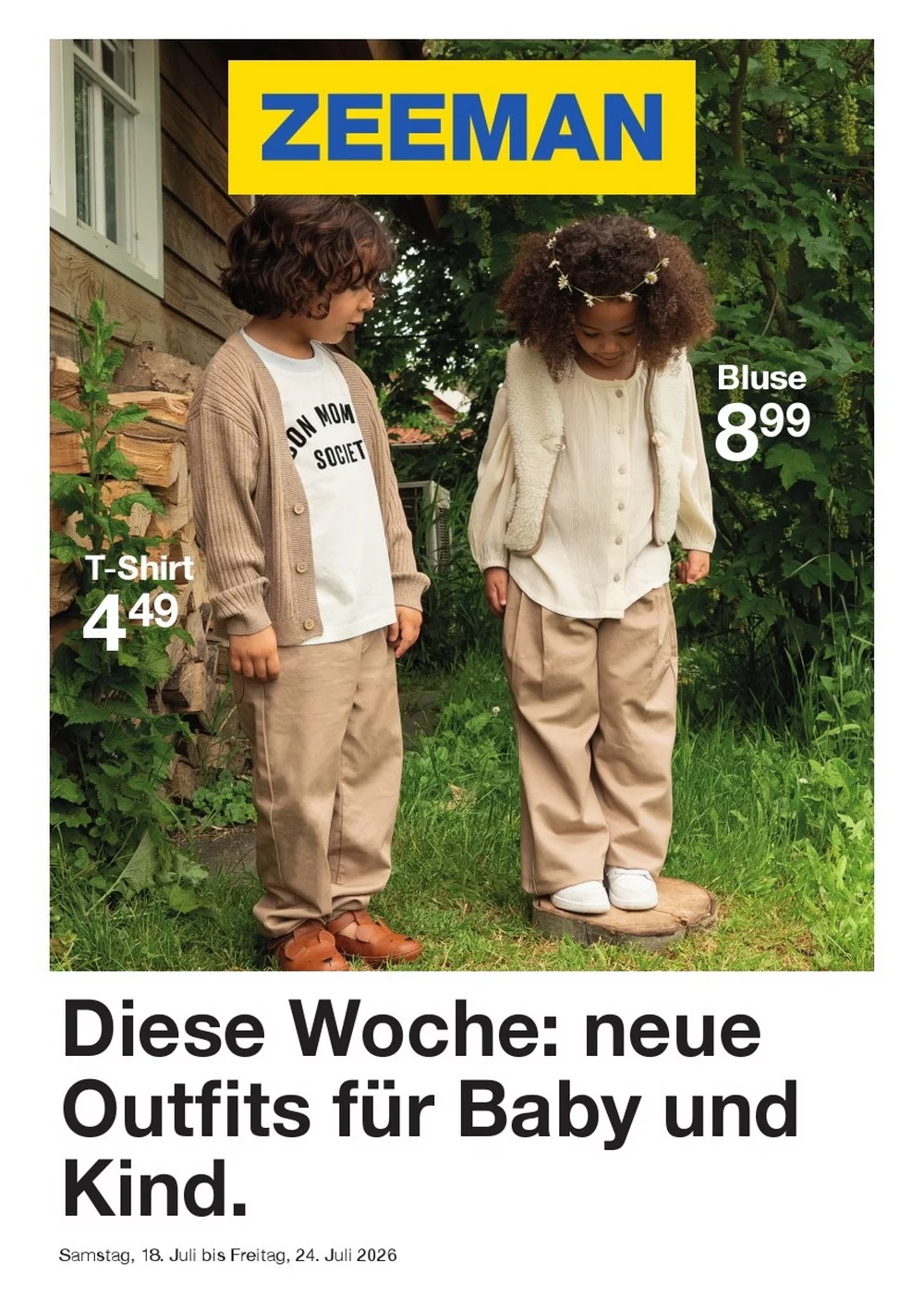 Zeeman Prospekt ab 01.08.2026 Angebote Blättern 1 zeeman prospekt kw-30