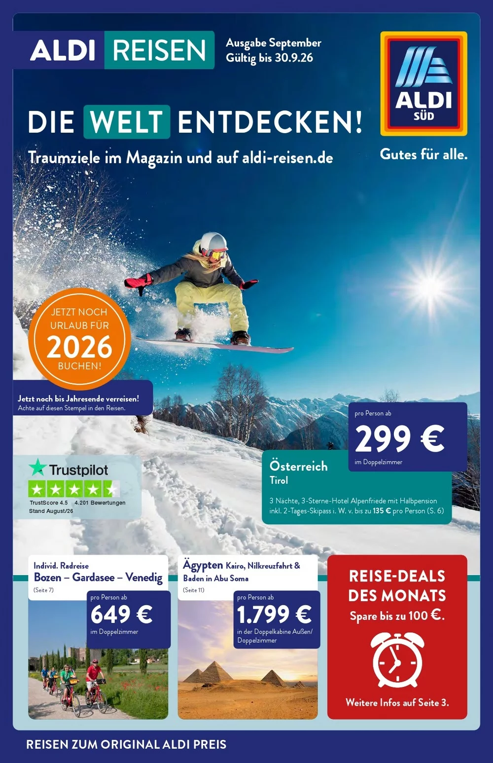 Aldi Süd Reisen Prospekt September 2026 1 aldi süd reisen prospekt