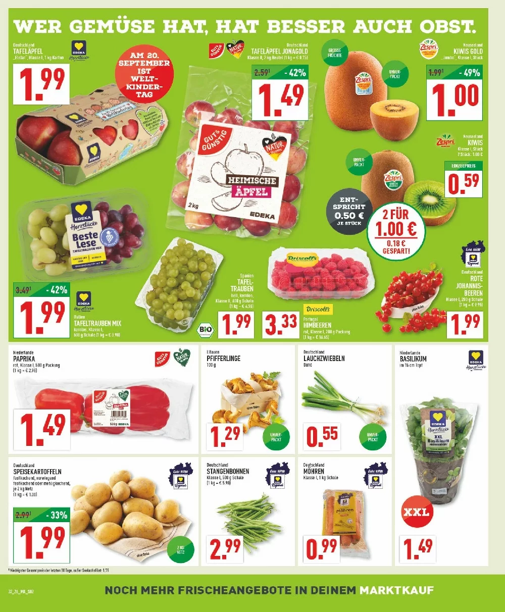 Marktkauf Prospekt ab 21.09.2026 Angebote Blättern 2 Marktkauf prospekt september 7 12 2