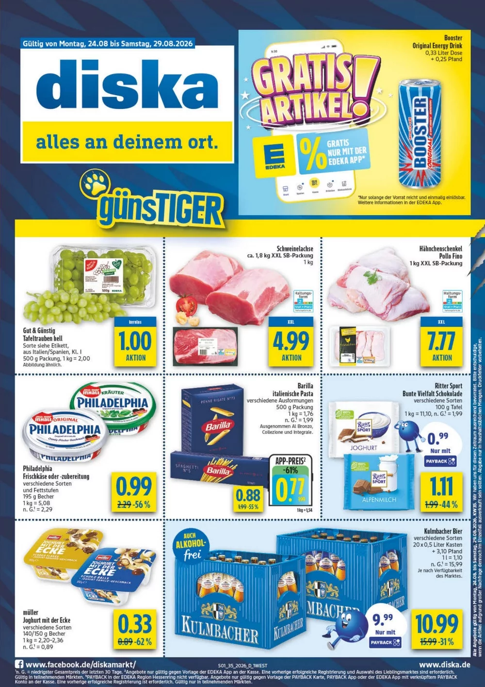 Diska Prospekt Neu ab 24.08.2026 Angebote Blättern 1 diska prospekt kw-35