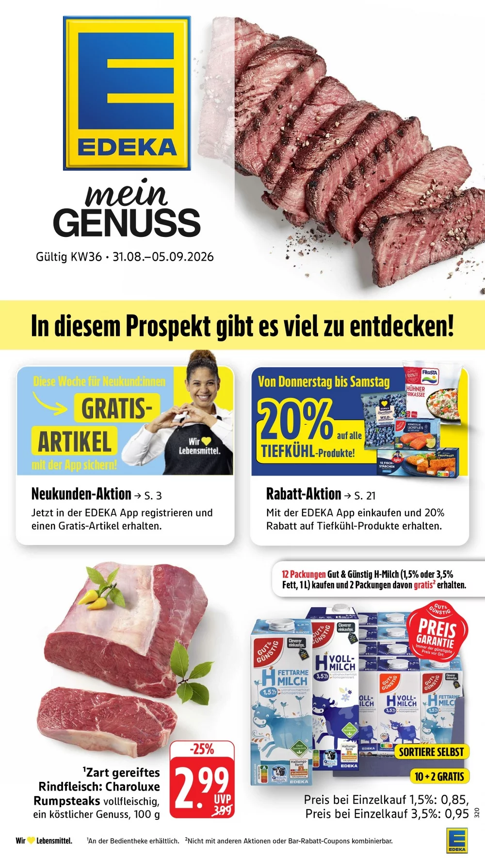 Edeka Südwest Prospekt ab 14.09.2026 Angebote Blättern 1 edeka südwest prospekt kw-36