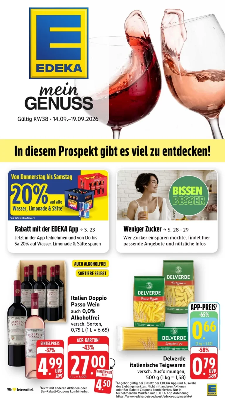 edeka südwest prospekt kw-38