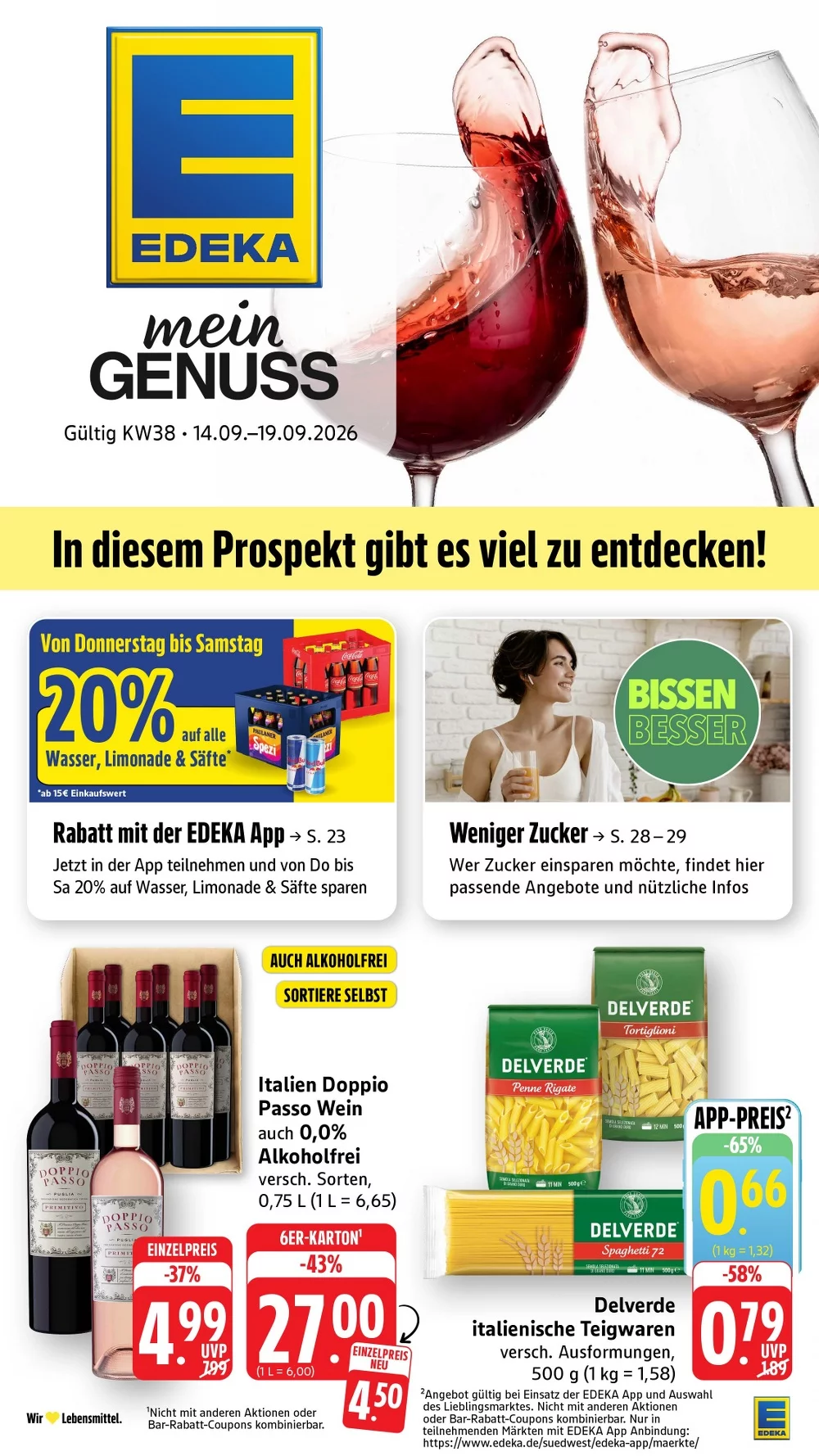 edeka südwest prospekt kw-38
