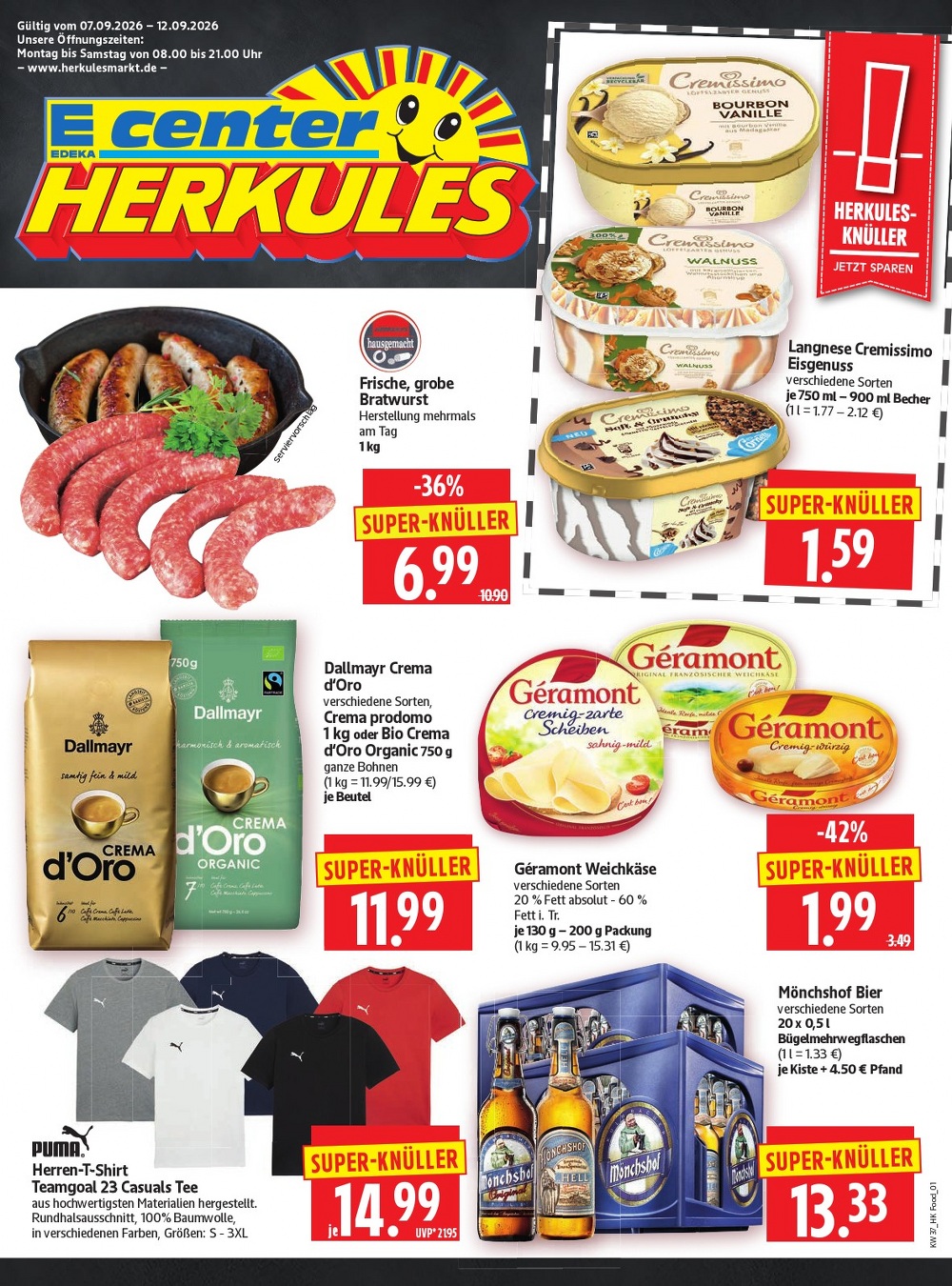 Herkules E Center Prospekt ab 21.09.2026 Angebote Blättern 1 herkules e center prospekt kw-37