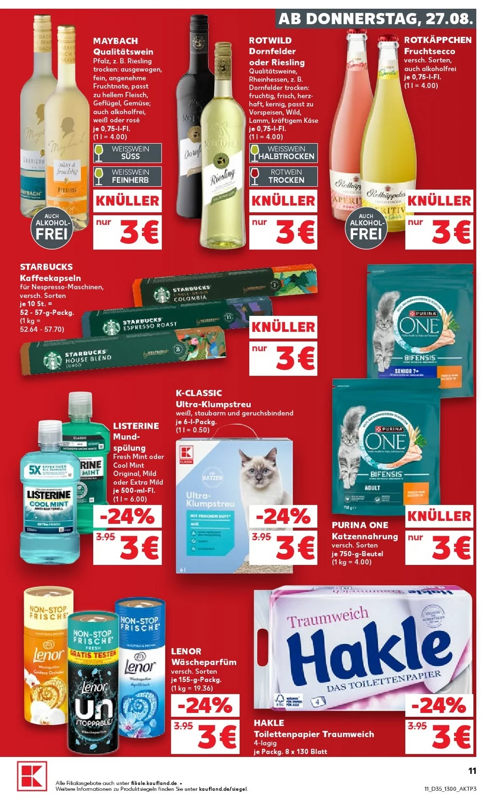 kaufland prospekt august 27 september 2 11