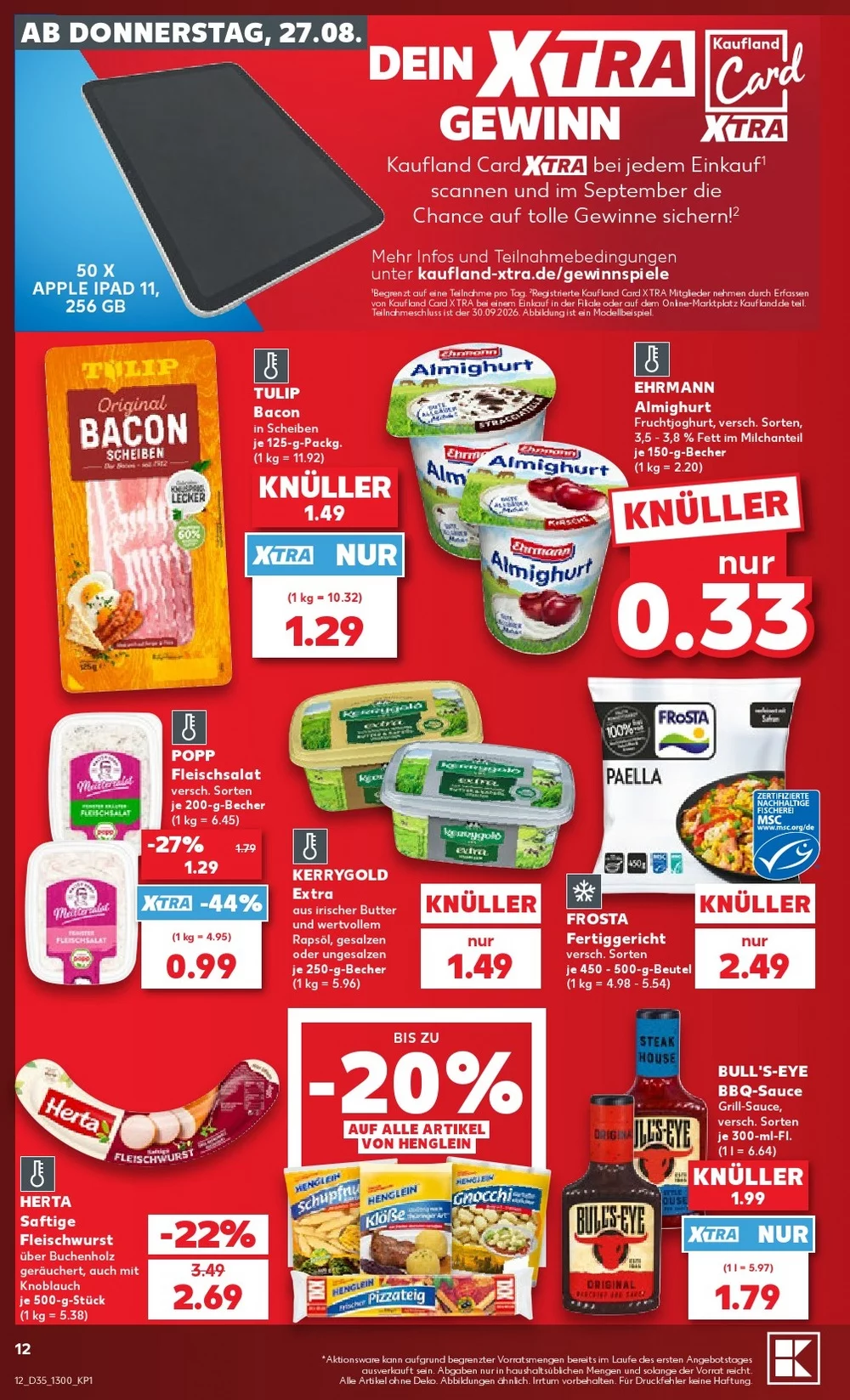 kaufland prospekt august 27 september 2 12