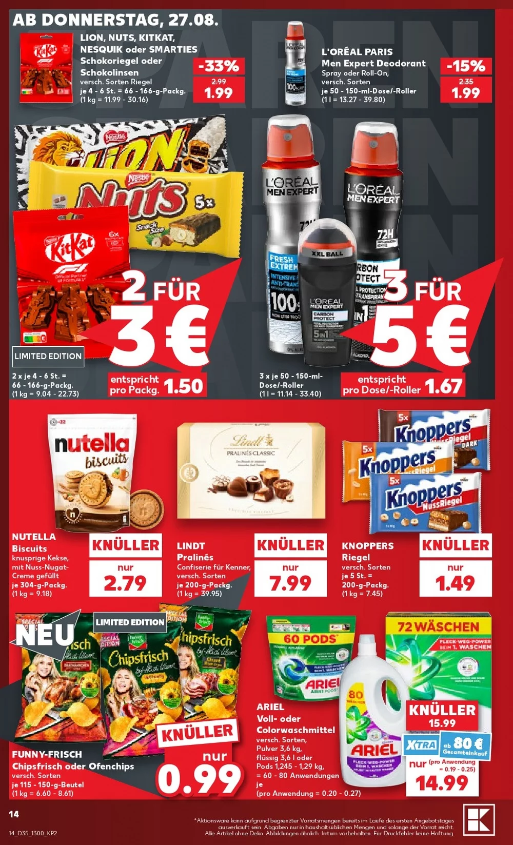 kaufland prospekt august 27 september 2 14