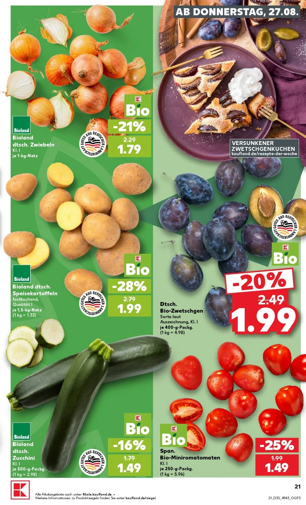 kaufland prospekt august 27 september 2 21
