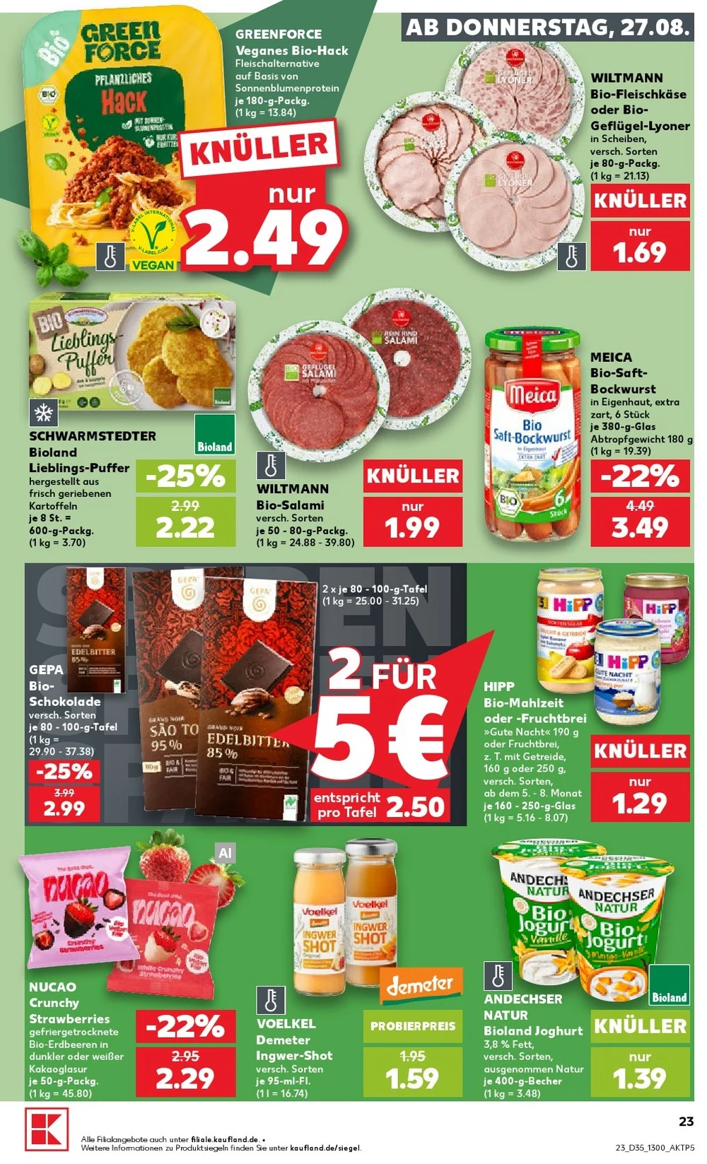 kaufland prospekt august 27 september 2 23