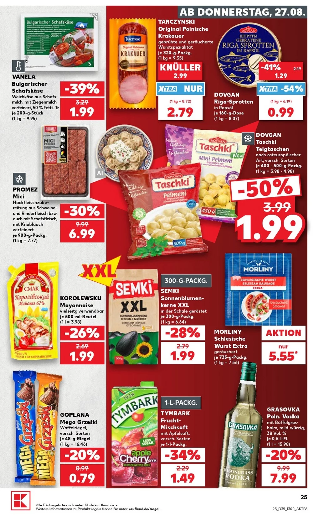 kaufland prospekt august 27 september 2 25