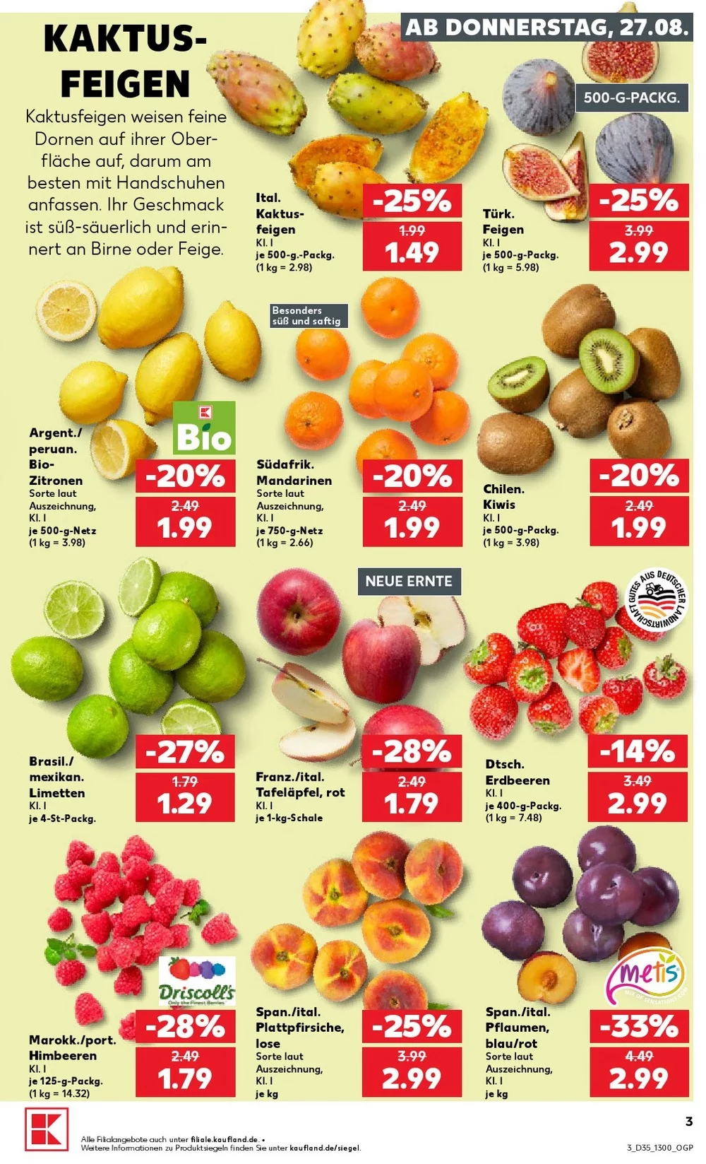 kaufland prospekt august 27 september 2 3