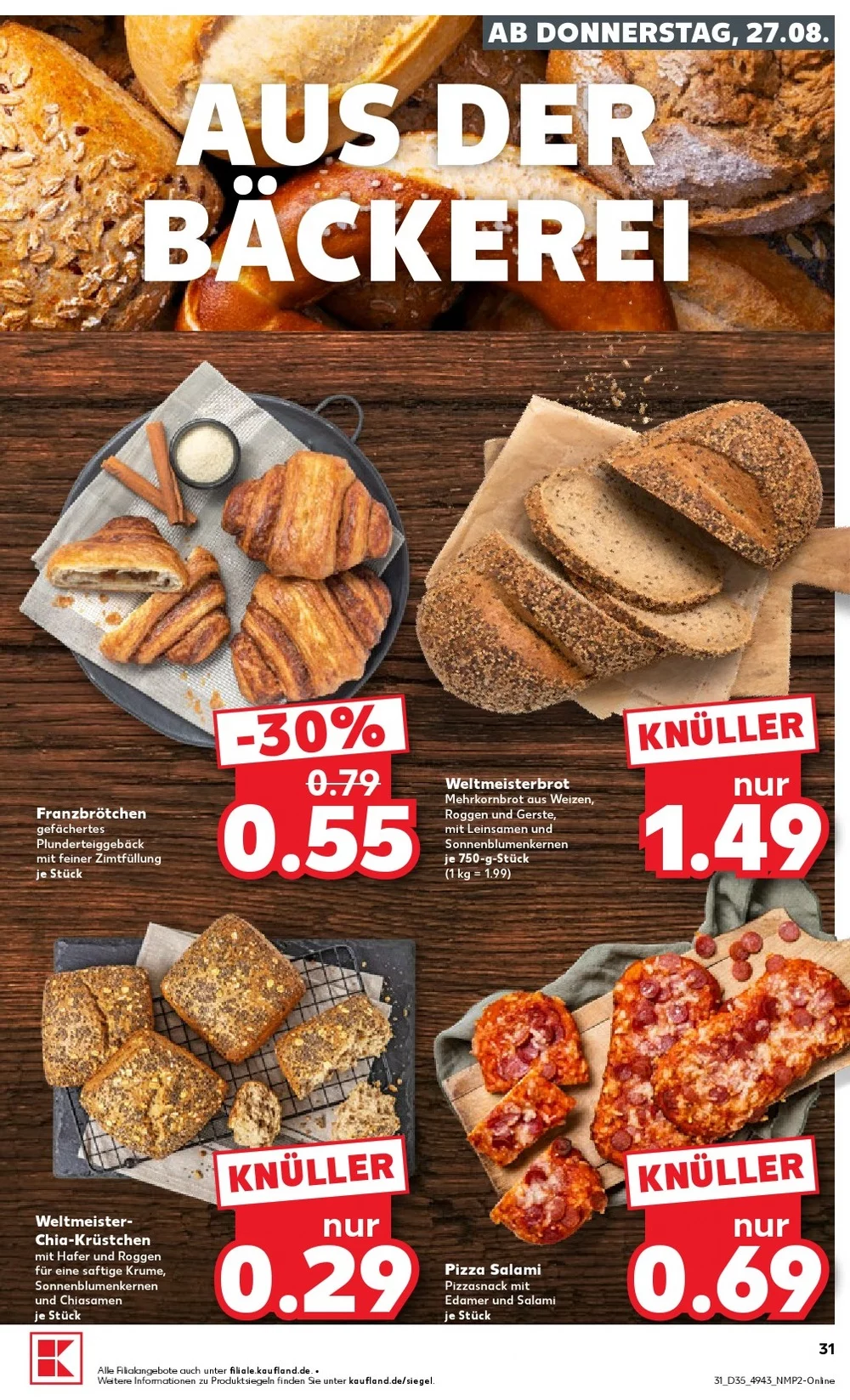 kaufland prospekt august 27 september 2 31