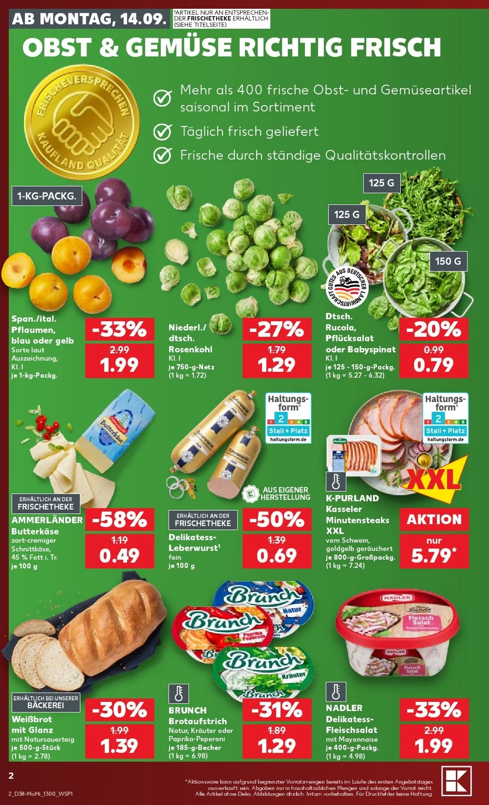 Kaufland Prospekt Wochenstart ab 14.09.2026 Angebote Blättern 2 kaufland prospekt september 14 16 2