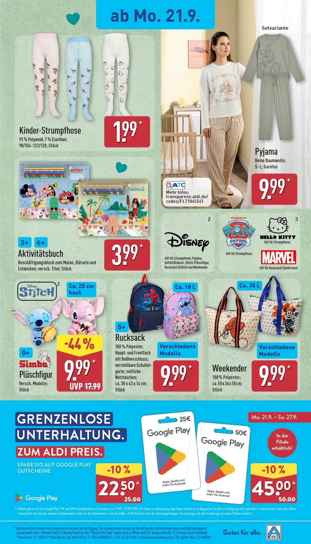 aldi nord prospekt september 21 26 17