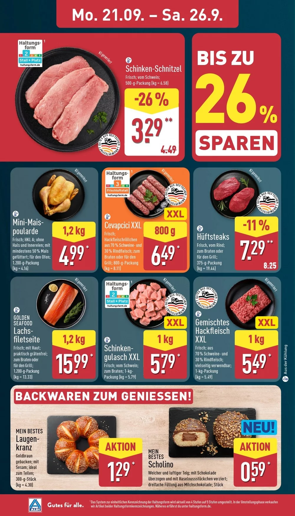 Aldi Nord Prospekt ab 21.09.2026 nächste Woche blättern 4 aldi nord prospekt september 21 26 4
