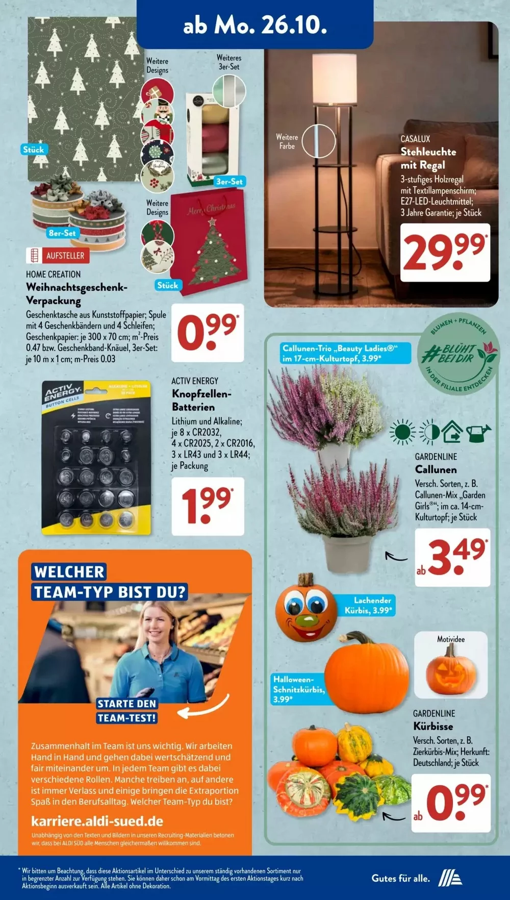 Aldi Süd Prospekt ab 26.10.2026 Angebote Blättern 3 aldi sued oktober 26 31 3