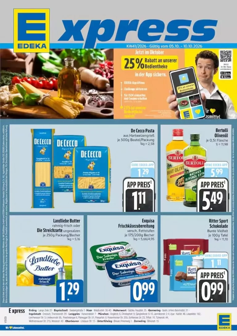 edeka xpress prospekt kw41