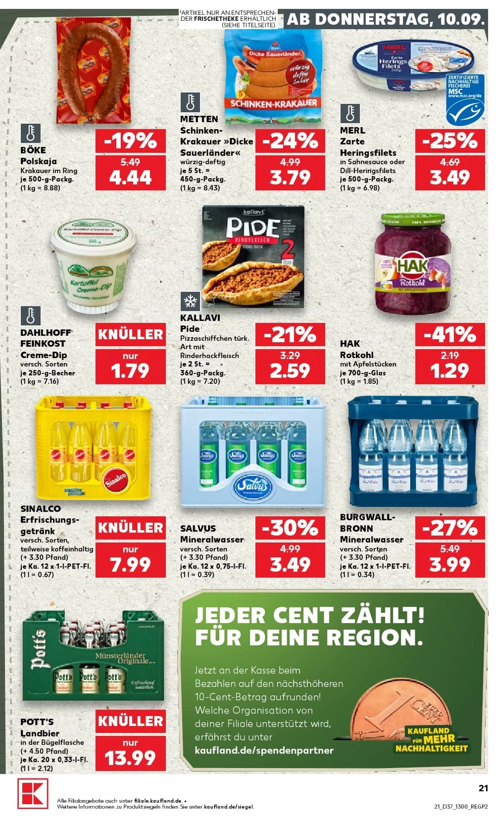 kaufland Prospekt september 10 16 21