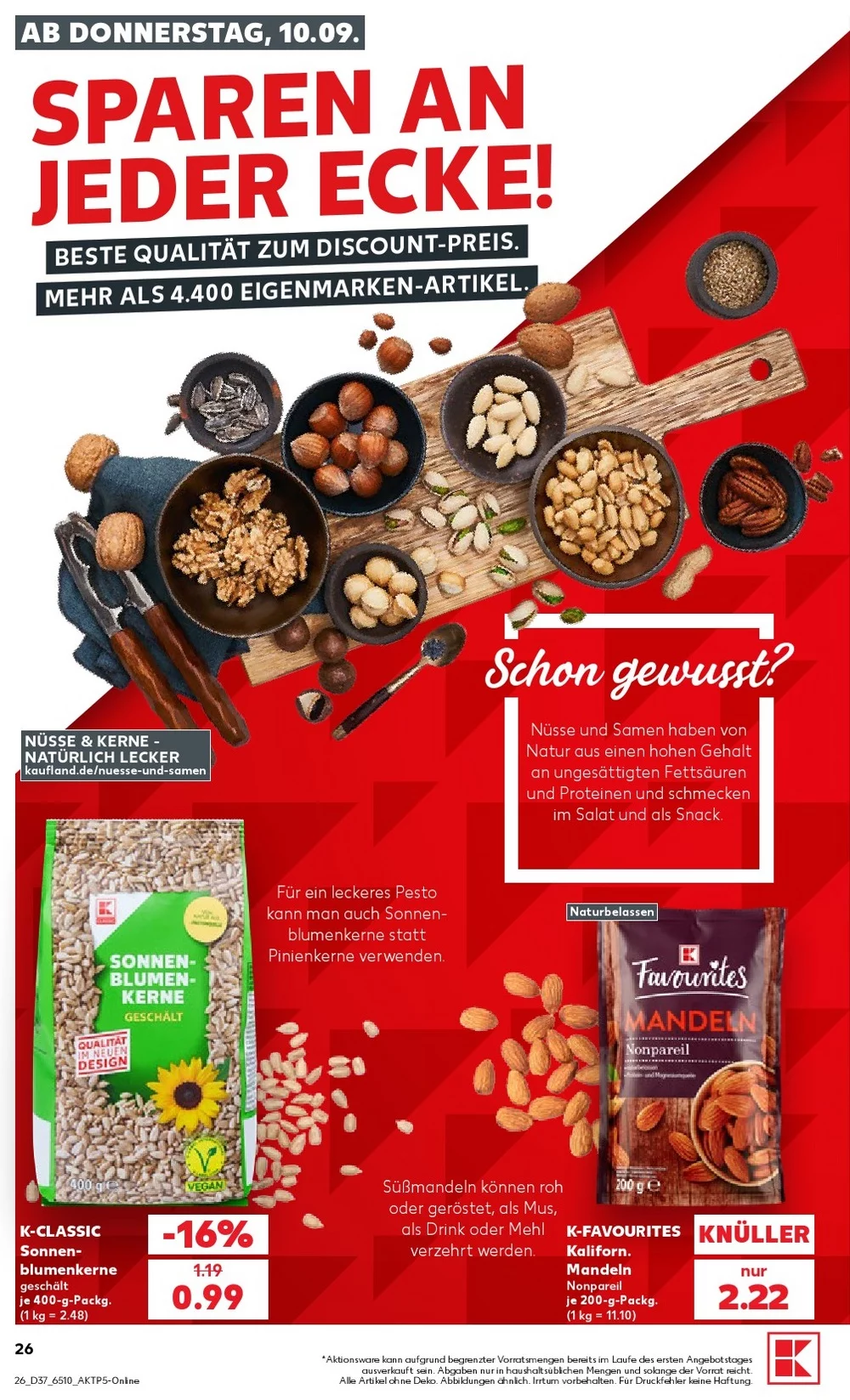 kaufland Prospekt september 10 16 26