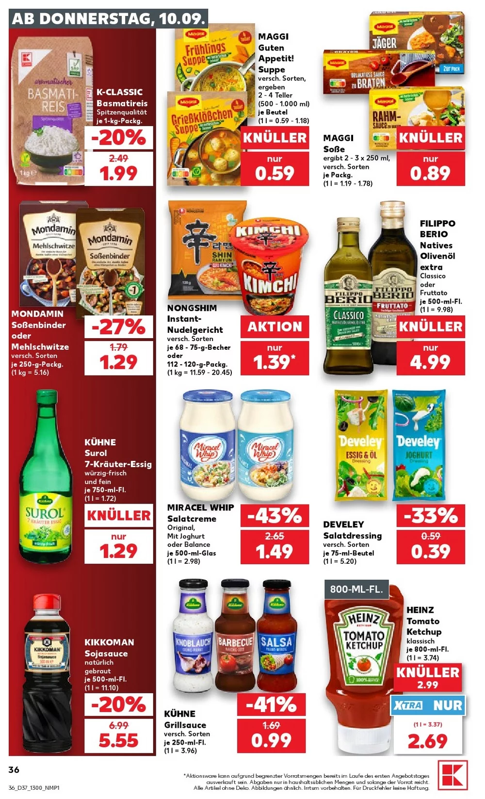 kaufland Prospekt september 10 16 36
