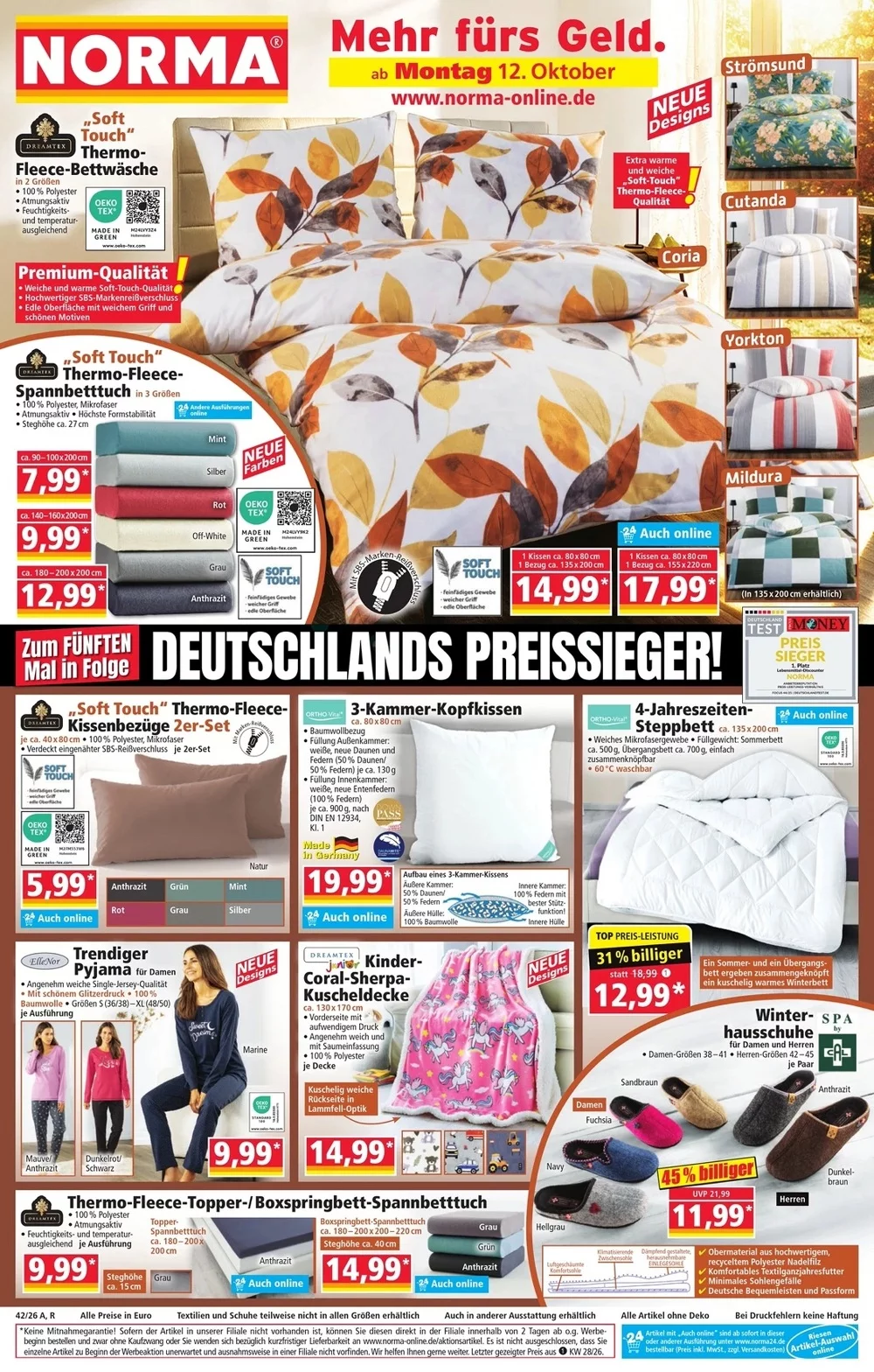 Norma Prospekt ab 12.10.2026 Angebote Blättern 1 norma prospekt kw-42