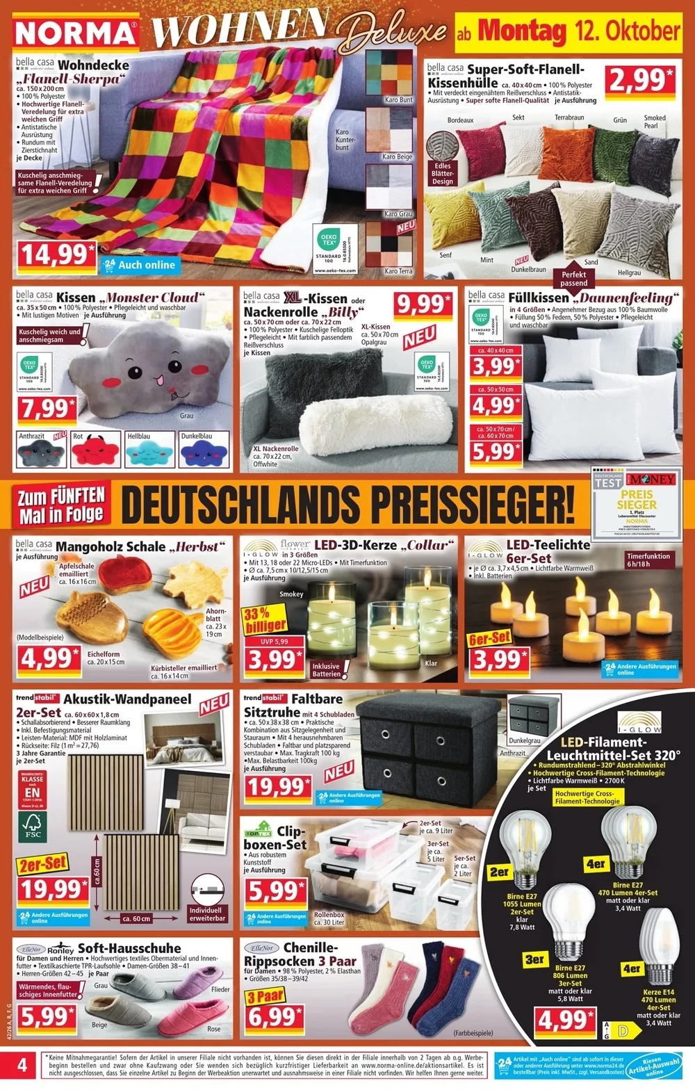 Norma Prospekt ab 12.10.2026 Angebote Blättern 4 norma prospekt oktober 12 17 4