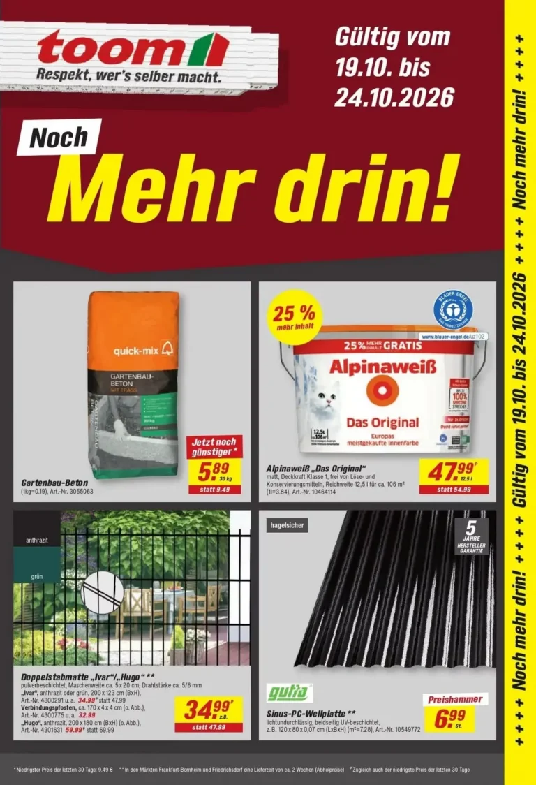 toom baumarkt prospekt kw-43