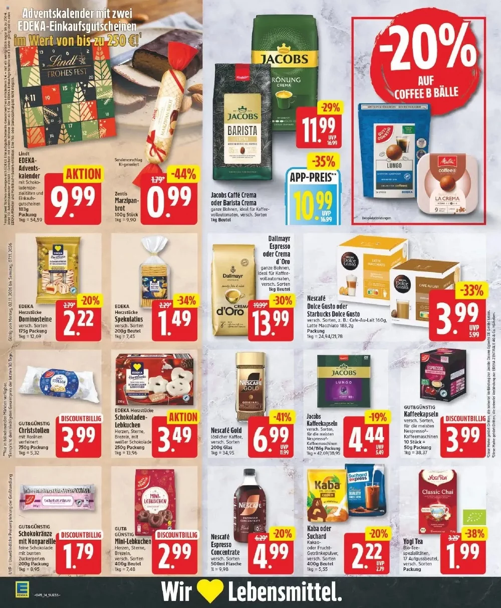 edeka prospekt november 2 7 14
