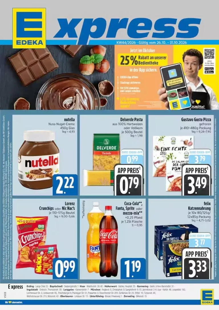 edeka xpress prospekt kw44 aktuell prospekt