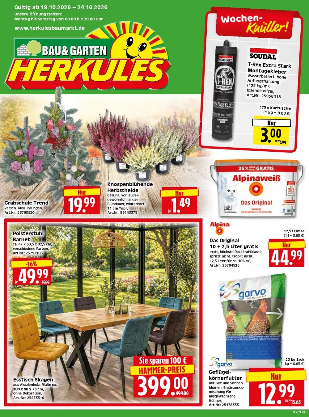 herkules baumarkt prospekt kw-43