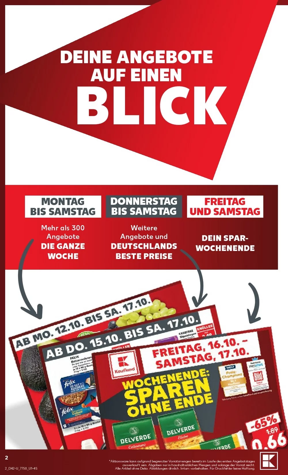 Kaufland Prospekt Neu ab 15.10.2026 nächste Woche Blättern 2 kaufland prospekt kw 42 2
