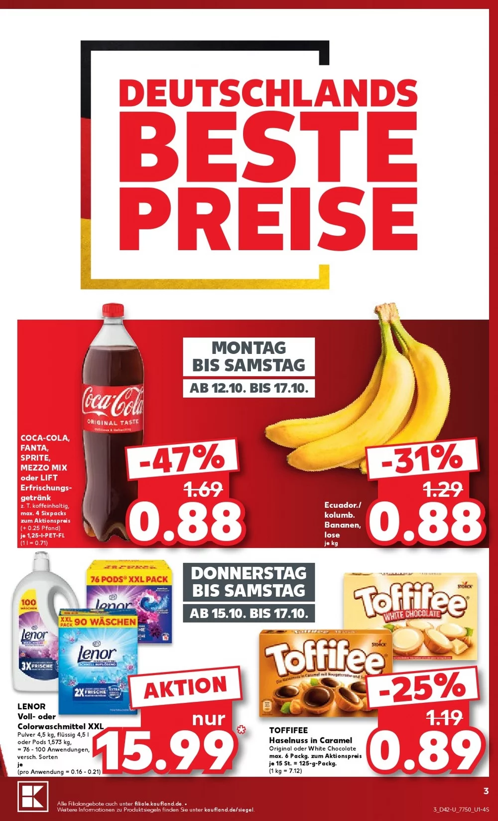 Kaufland Prospekt Neu ab 15.10.2026 nächste Woche Blättern 3 kaufland prospekt kw 42 3