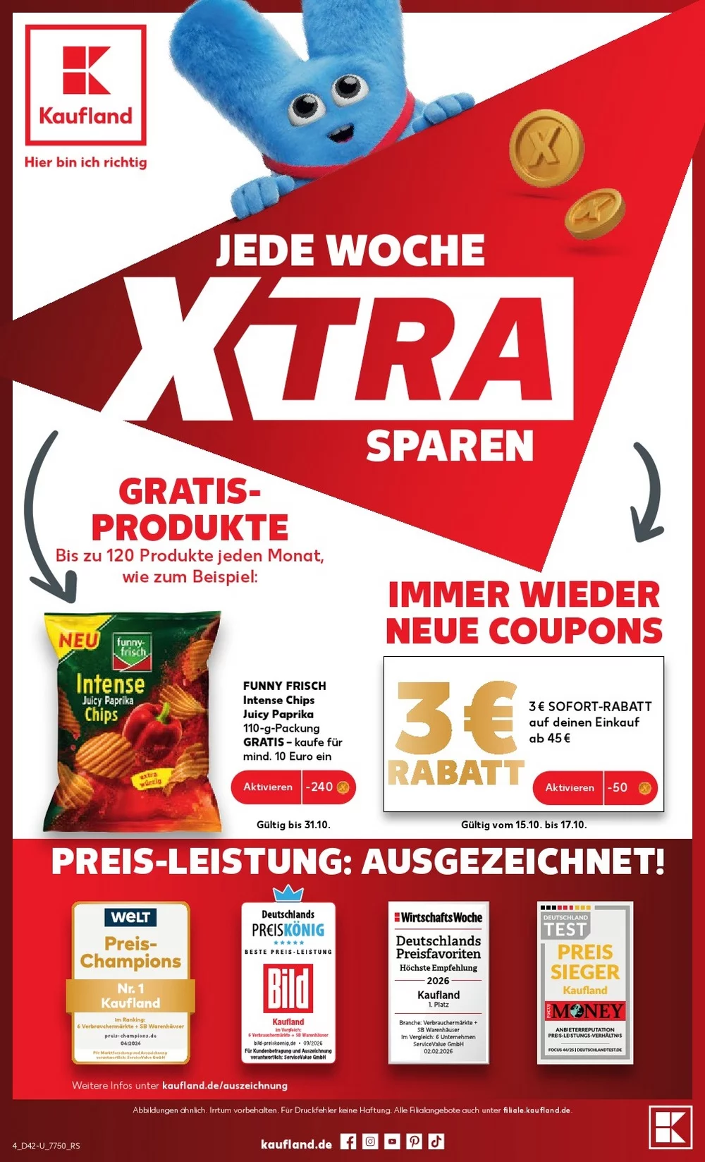 Kaufland Prospekt Neu ab 15.10.2026 nächste Woche Blättern 4 kaufland prospekt kw 42 4
