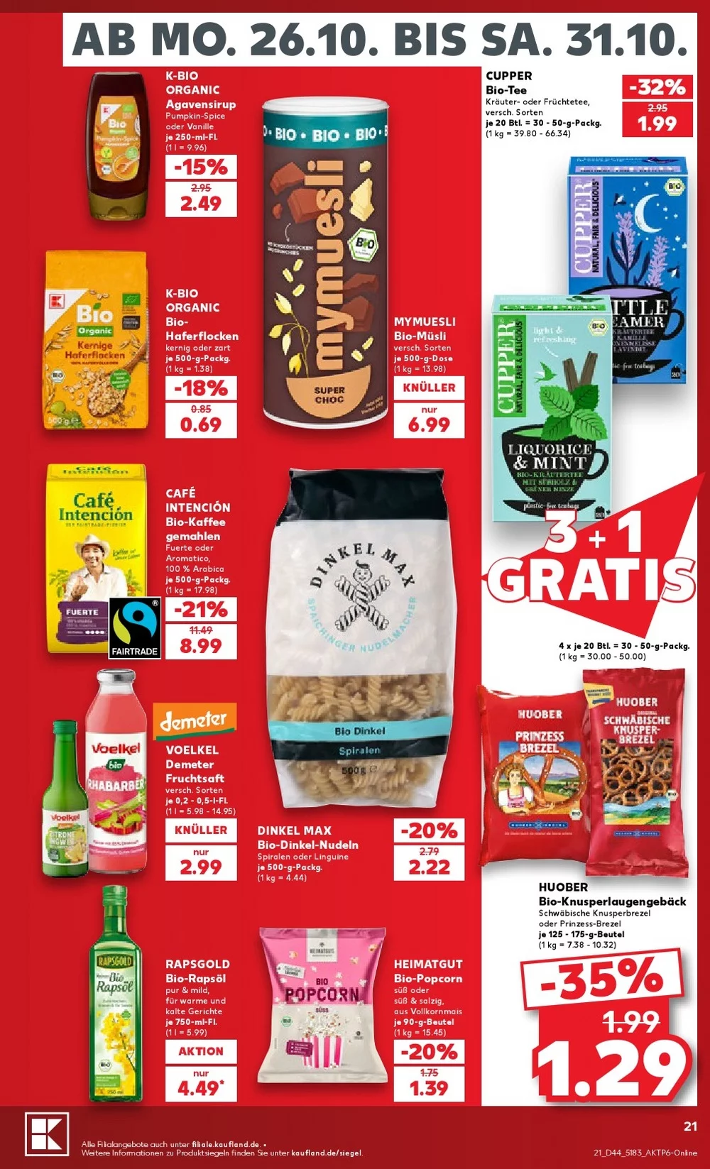 kaufland prospekt oktober 26 31 21