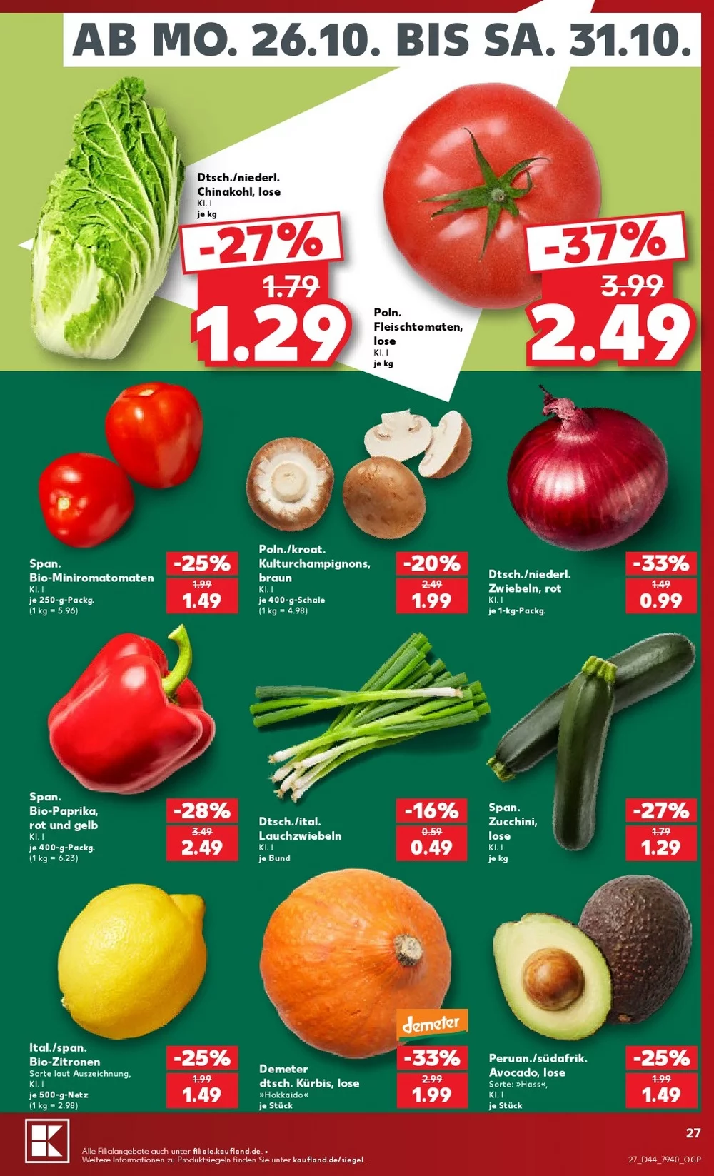 kaufland prospekt oktober 26 31 27