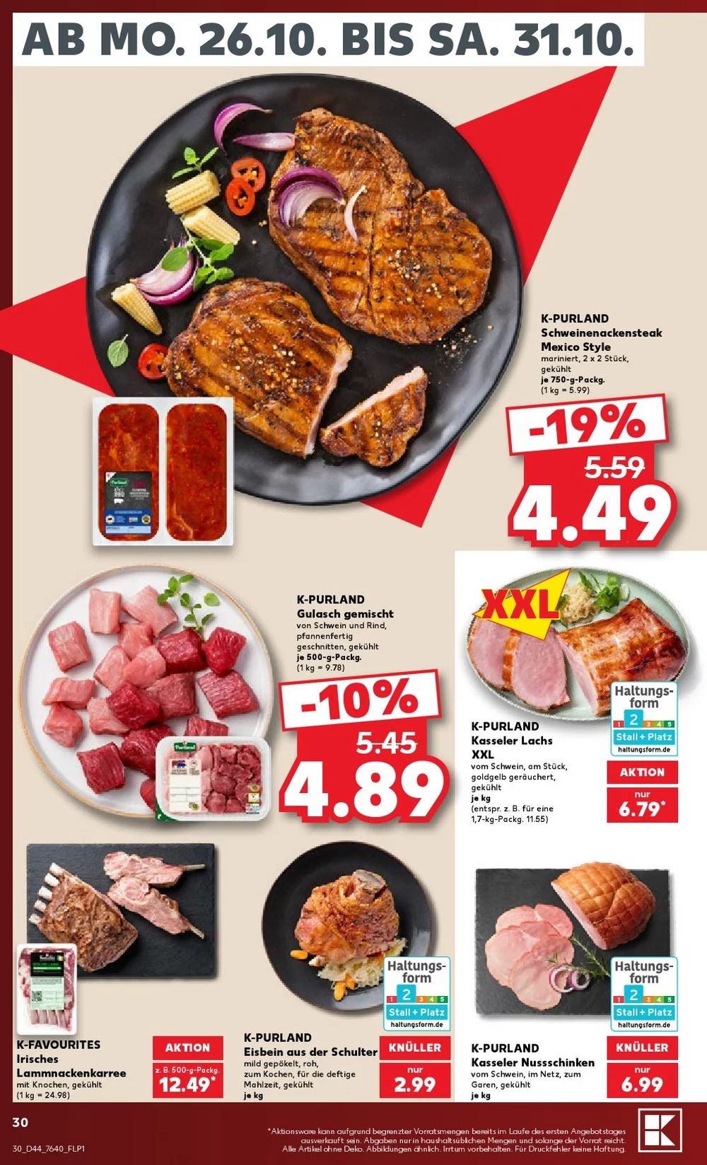 kaufland prospekt oktober 26 31 30