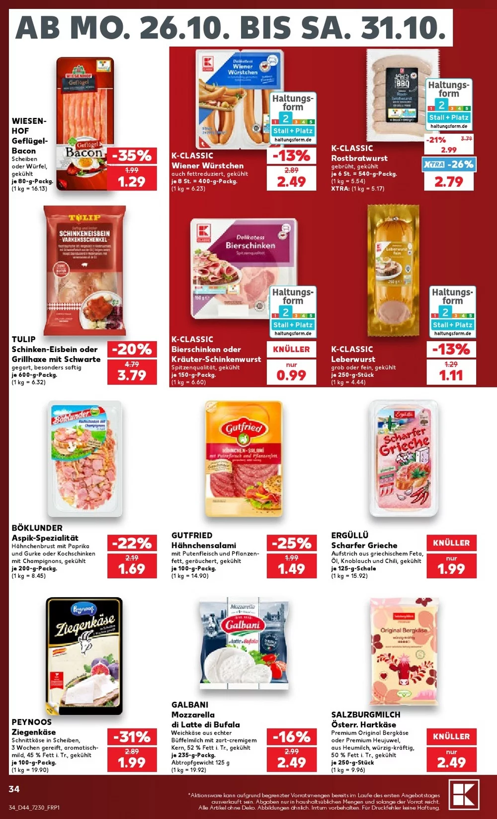 kaufland prospekt oktober 26 31 34