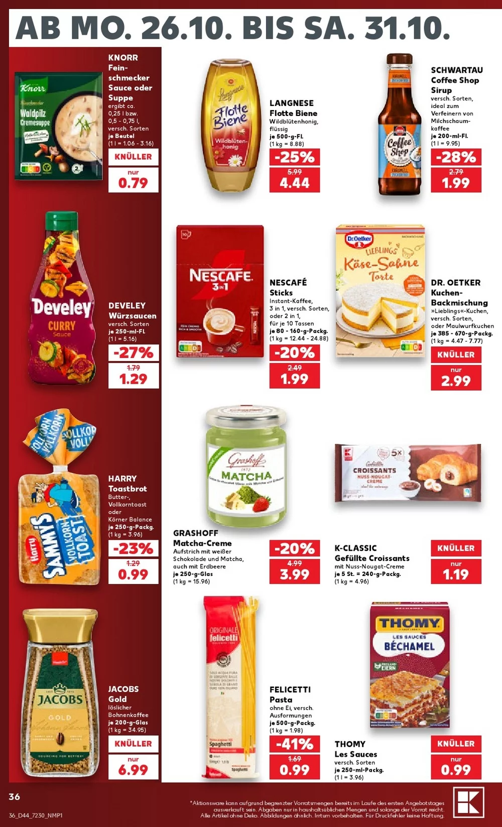 kaufland prospekt oktober 26 31 36
