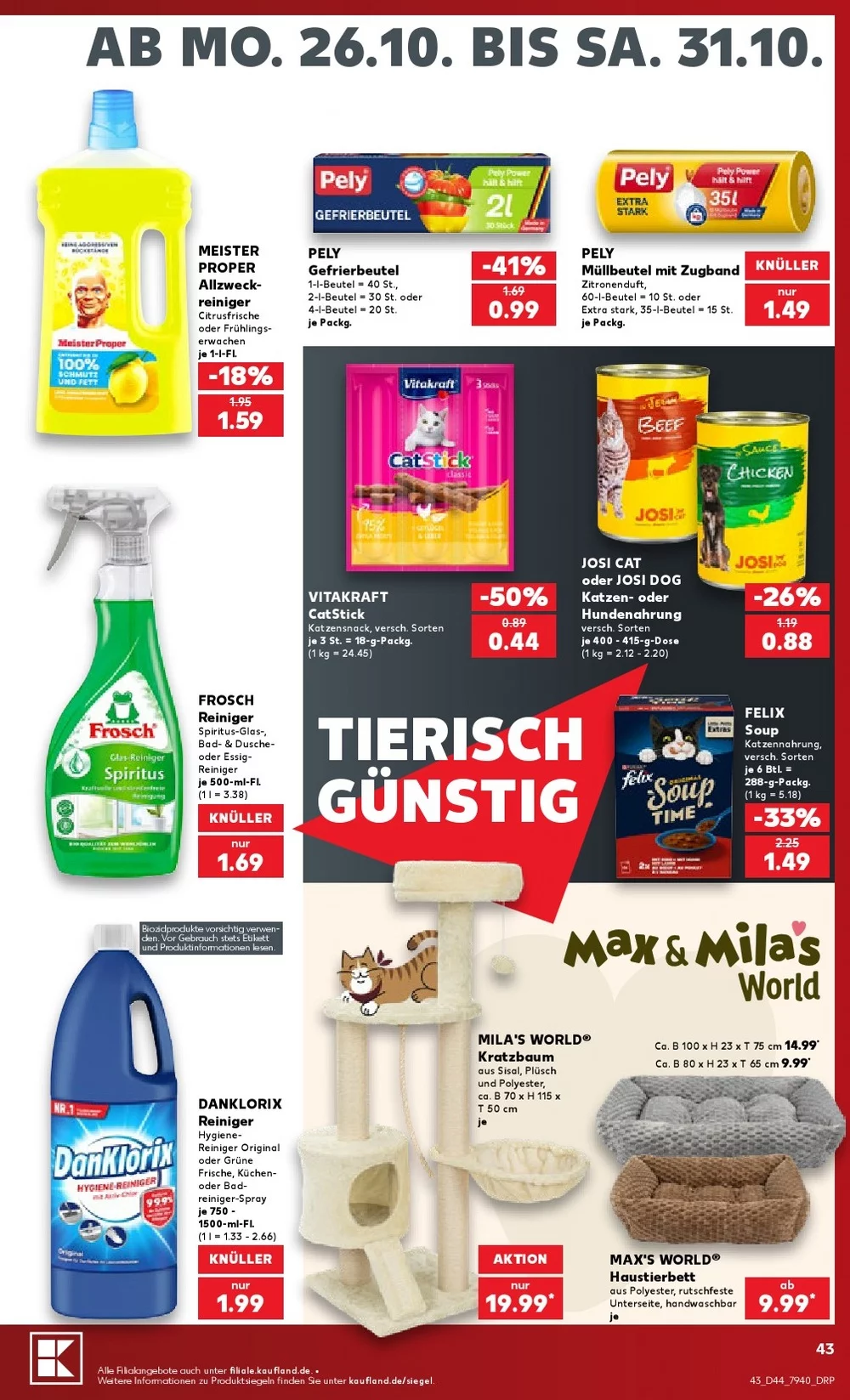 kaufland prospekt oktober 26 31 43