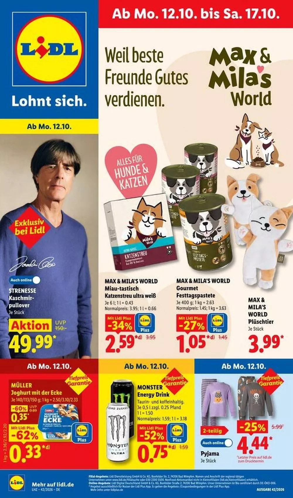 Lidl Prospekt Neu ab 12.10.2026 nächste Woche Blättern 1 lidl prospekt kw42