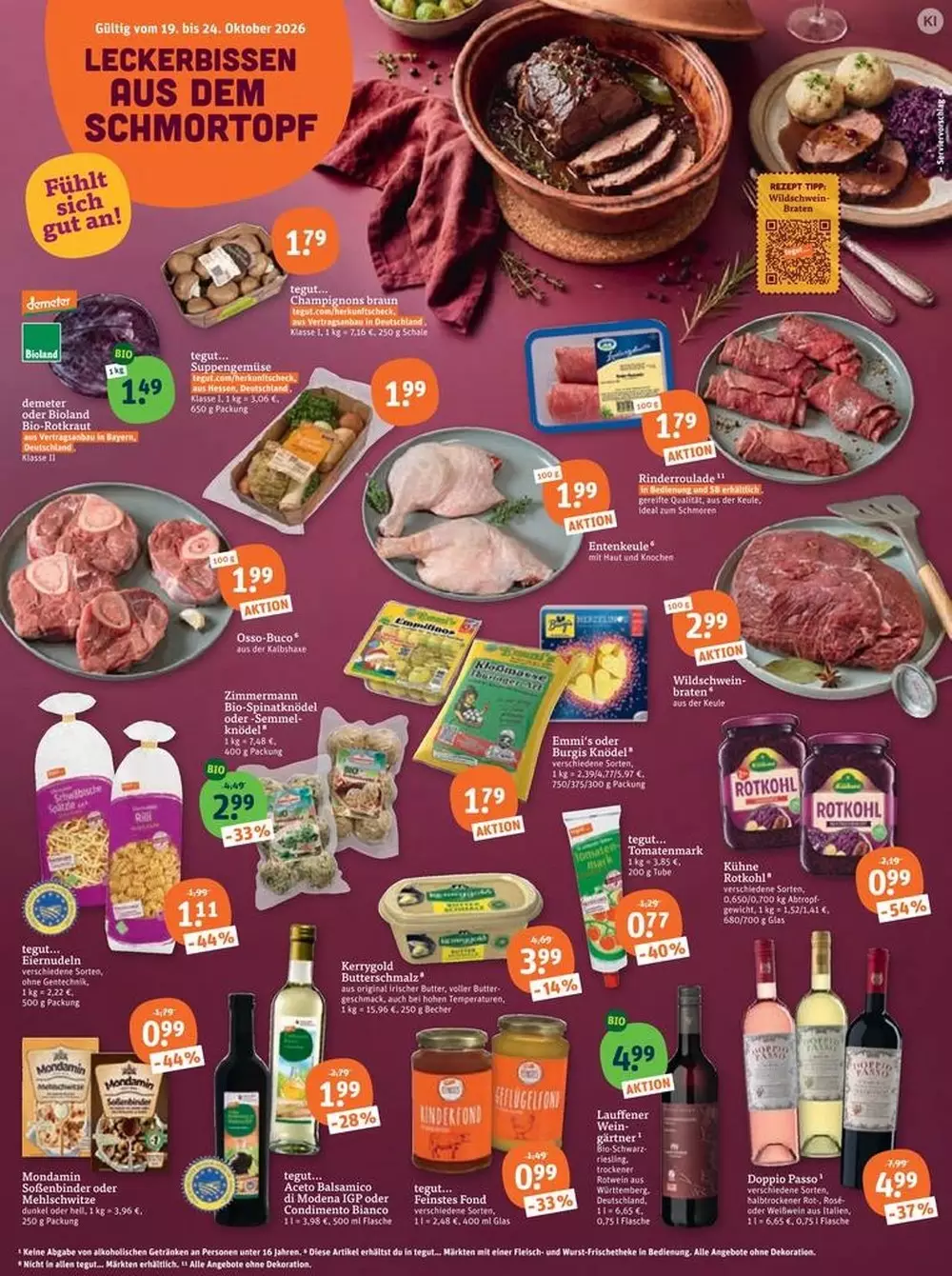 Tegut Prospekt ab 02.11.2026 Angebote Blättern 2 lidl prospekt oktober 19 24 2 130