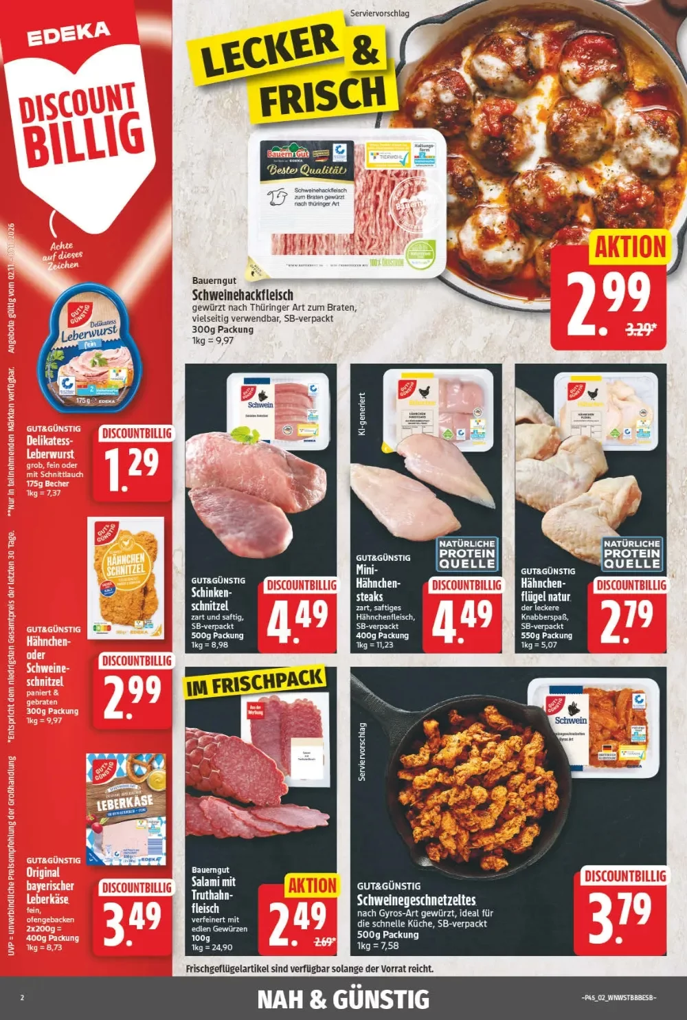NP Discount Prospekt (Nah&Gut) ab 02.11.2026 Angebote Blättern 2 np prospekt november 2 7 2