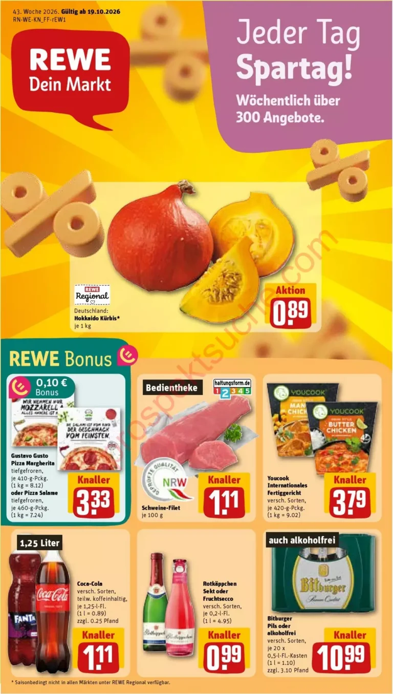 rewe prospekt kw 43 aktuell prospekt rewe