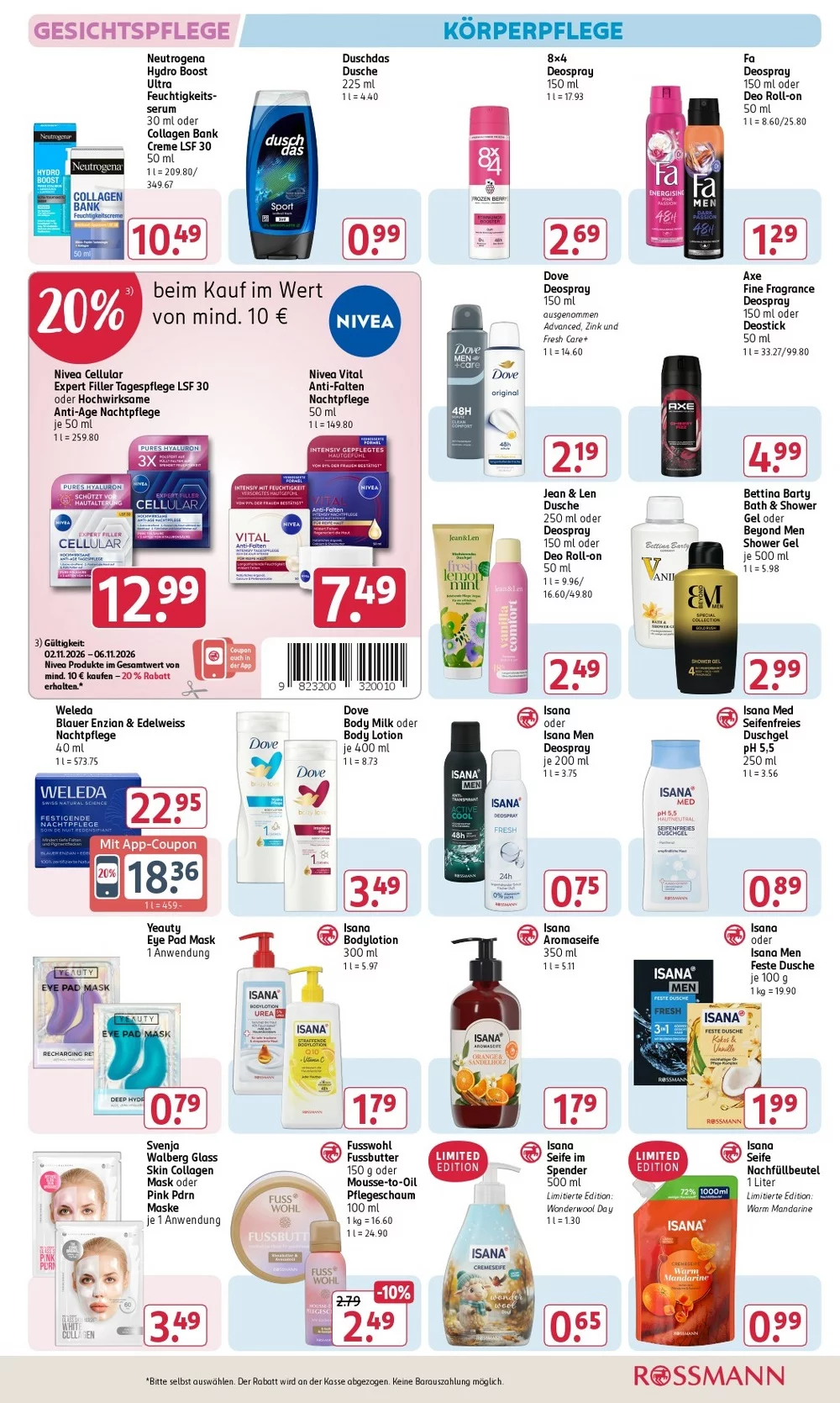 rossmann prospekt november 2 7 10